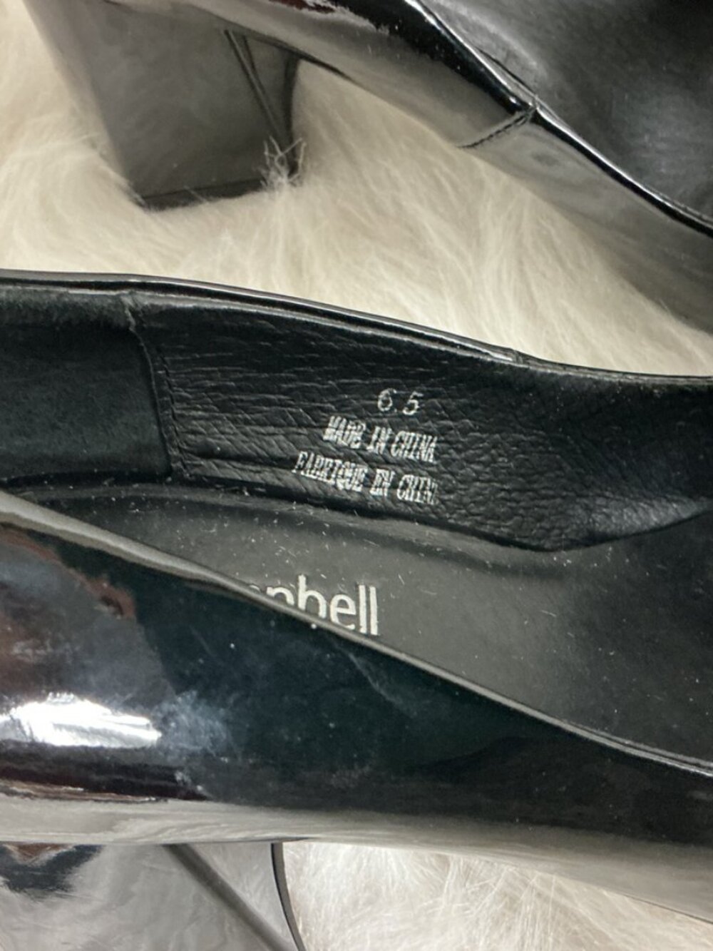 Jeffrey Campbell Tippi Black Patent Leather Silver Metal Pump Block Heels 6.5 - Picture 3 of 8